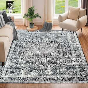 Vintage Floor Rug Washable * 3 Sizes