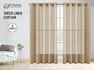 Brand New Sheer Curtain Eyelet *2panels Readymade" Taffy 3 sizes