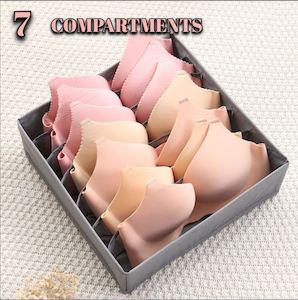 Home Decor: Foldable Storage Drawer Organizer  Divider  7 compartments