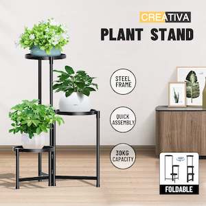 Outdoor Garden Conservatory: Plant Stand Garden Planter Metal Flower Pot Rack Corner Shelving Indoor Outdoor
