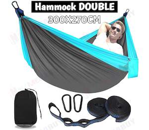 Outdoor Garden Conservatory: Camping Hammock  Double size*Blue