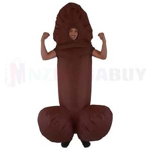 Party Festive Supplies: Inflatable Fancy Dress costume Penis Brown