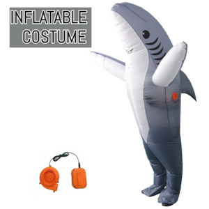 Inflatable Costume cosplay dress Grey  Shark