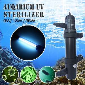 Pets Animals: Aquarium Fish Tank Pond Aqua UV Sterilizer Filter Light Marine Water 18W