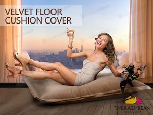 Bean Bag Covers: LAZY BEAN®  Velvet Floor Cushion cover * 135 x 105CM