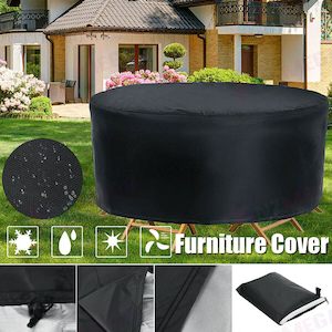 Outdoor Furniture Covers: Furniture cover * Round 1.85m Cover Waterproof Garden Table Shelter