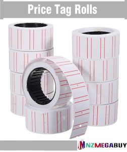 Retail Hospitality: 10 x PRICING PRICE TAG  LABEL ROLLS