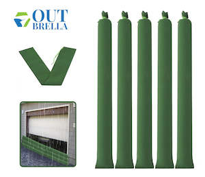 Building Renovation: Long Canvas  Flood proof Sandbags 5pc *2 sizes