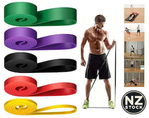 Sports Fitness: Heavy Duty Resistance Yoga bands loop Exercise Fitness Workout Band Gym