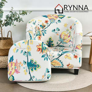 Home Living: 2pc Tub Chair Cover + Cushion Cover * 2 Pieces