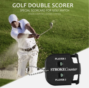 Sports: Golf Count Shot Stroke Putt Score Counter Two Digit Scoring Keeper Black