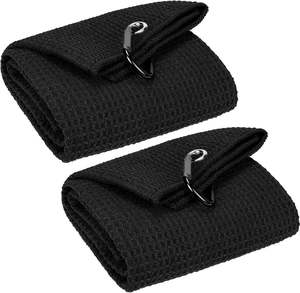 2pc Golf Towel  Black