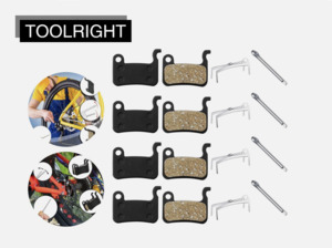 Sports: 2 pair Mountain Bike Bicycle Disc Brake Pads For Shimano Hydraulic Mechanical