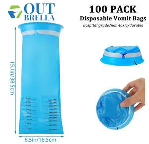 Sports Fitness: 30x Disposable Vomit Bags Sickness Travel Plane Motion Car Bus Sea Sick Sealable