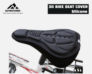 Sports Fitness: 3D Bike Seat Cover Silicone Cushion Pad