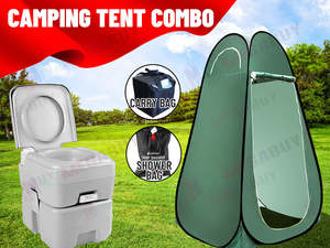 20L Outdoor Portable Toilet Camping Shower Tent / Carry Bag/ Pop Up Change Room