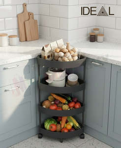 Home Garden Nz: Corner Bathroom Storage Rack Multi Layer Floor Standing Organizer