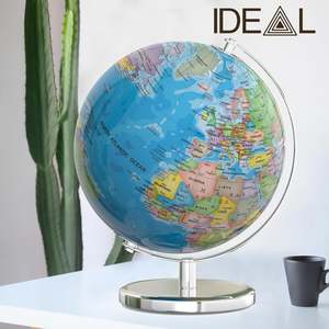 Home Garden Nz: 25cm Rotating LED World Globe – Educational Desk Globe with Light & USB Power