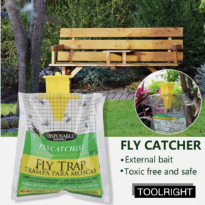 Home Garden Nz: 5pc x Fly Catching Bag