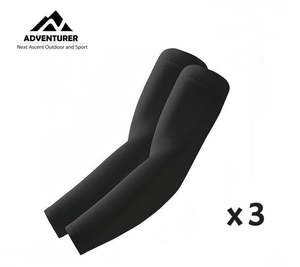 3 Pairs Cooling Sport Arm Stretch Sleeves Sun UV Protection Covers Golf Cycling