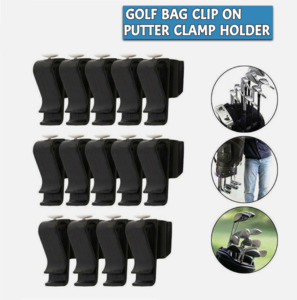 Sports: 14Pcs Golf Bag Clip On Putter Clamp Holder Putting Club Ball Marker Organizer