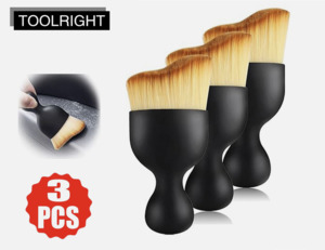 3pcs Car Interior Cleaning Soft Brush Instrument Panel Crevice Dust Removal Tool