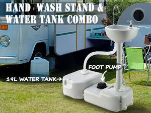 Outdoor Living Nz: Portable Handwash Stand NZ – Outdoor Foot Pump Sink