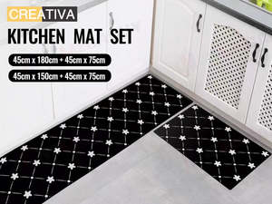 Kitchen: Kitchen Mat Set 2PCS – Non-Slip Washable Kitchen Mats
