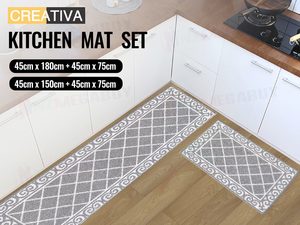 Kitchen Mat Set 2PCS – Non-Slip Washable Kitchen Mats