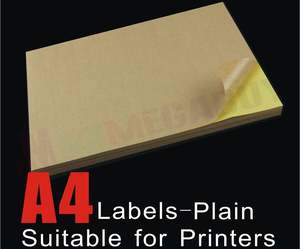 A4 Brown Kraft Sticker Paper Self Adhesive Label