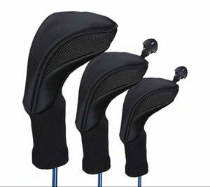 Sports Fitness: 3pcs Golf Club Head Cover Set – Driver, Fairway & Hybrid with Interchangeable Numbers