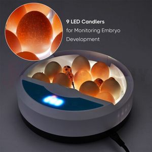 9 Egg Digital incubator – Automatic LED Hatch for Chicken, Duck & Quail Eggs