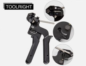 Business Farming Industry: Steel Cable Tie Gun Heavy Duty Stainless Auto Tightener Tensioner Cutter