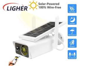 Solar WiFi Security Camera HD 1080P Outdoor Waterproof Rechargeable