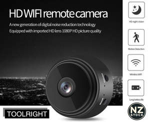 Security Lock Alarms: Mini WiFi Security Camera 1080P HD Wireless Home Camera Night Vision
