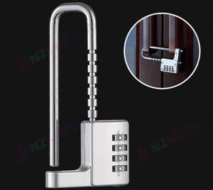 Bike U Lock 4 Digit Combination Anti Theft Lock for Bicycle Motorcycle