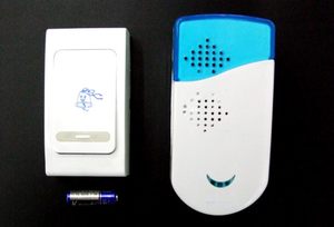 Wireless Door Bell Battery Operated Door Chime with 1 Remote Button