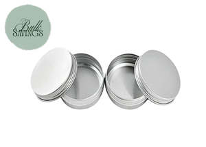 Lip Balm Containers: Aluminium Tins – Silver | 30gm