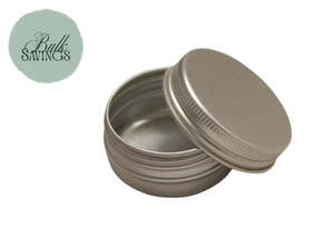 Lip Balm Containers: Aluminium Tins – Silver | 50gm
