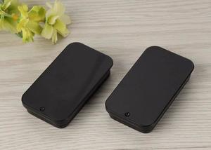 Lip Balm Containers: Aluminium Sliding Tins – Black | 13gm
