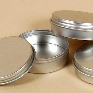 Lip Balm Containers: Aluminium Tins 30ml