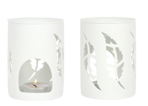 Oil Burners Diffusers: White Feather Oil Burner