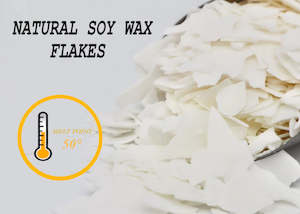 Soy Wax: Soy Wax Natural Flakes 50°