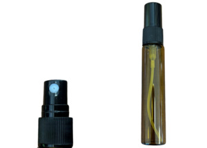 Glass Bottles: 10ml Perfume Spray Bottle Amber Glass refillable / Essential Oil Spray Bottle