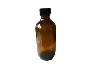 Glass Bottles: Amber Glass Bottle 200ml