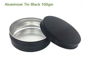 Aluminium Tins – Black | 100gm