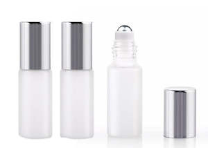 Glass Packaging: Roll on Bottle 5ml Frosted Glass / refillable 5ml