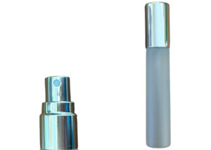 Glass Bottles: Perfume Spray Bottle 10ml Frosted Glass refillable / Essential Oil Spray Bottle