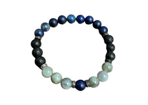 Jewellery Sale: Lapis Lazuli Aromatherapy Bracelet (33)