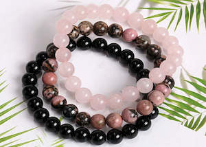 3pcs Beaded Stone Mala style Bracelet Stackable (8)